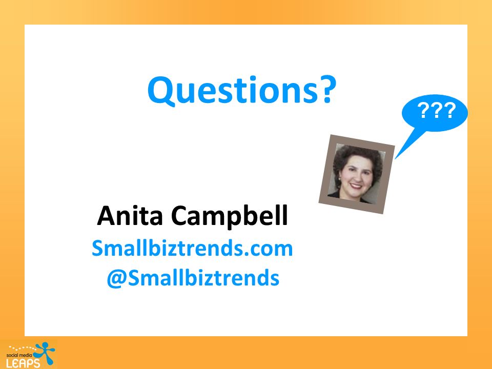 Questions Anita Campbell