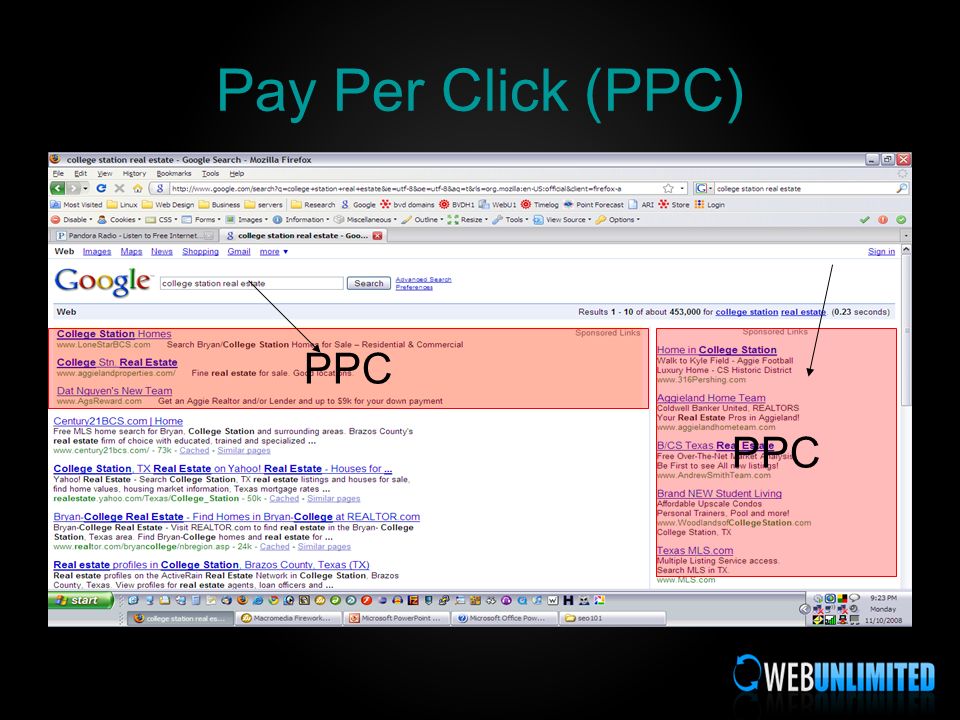 Pay Per Click (PPC) PPC