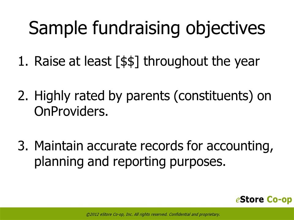 Establishing Fundraising Missions Objectives Metrics And