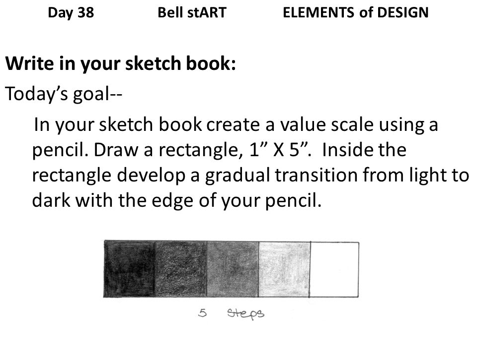 pencil value scale