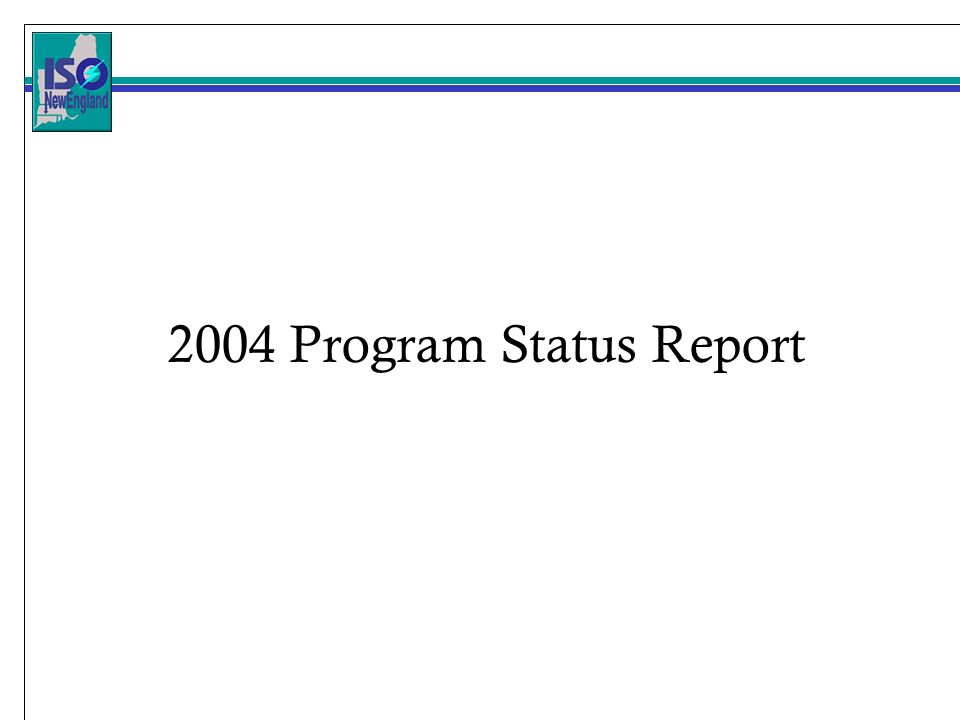 2004 Program Status Report