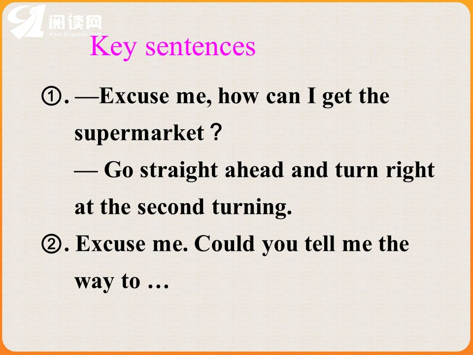 Key sentences.
