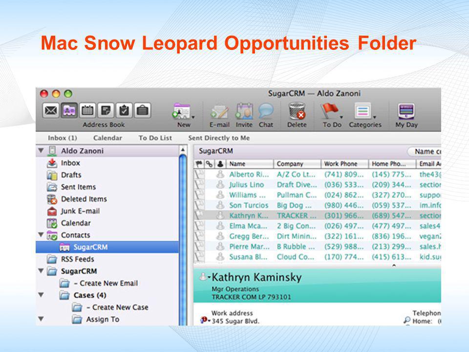 Mac Snow Leopard Opportunities Folder