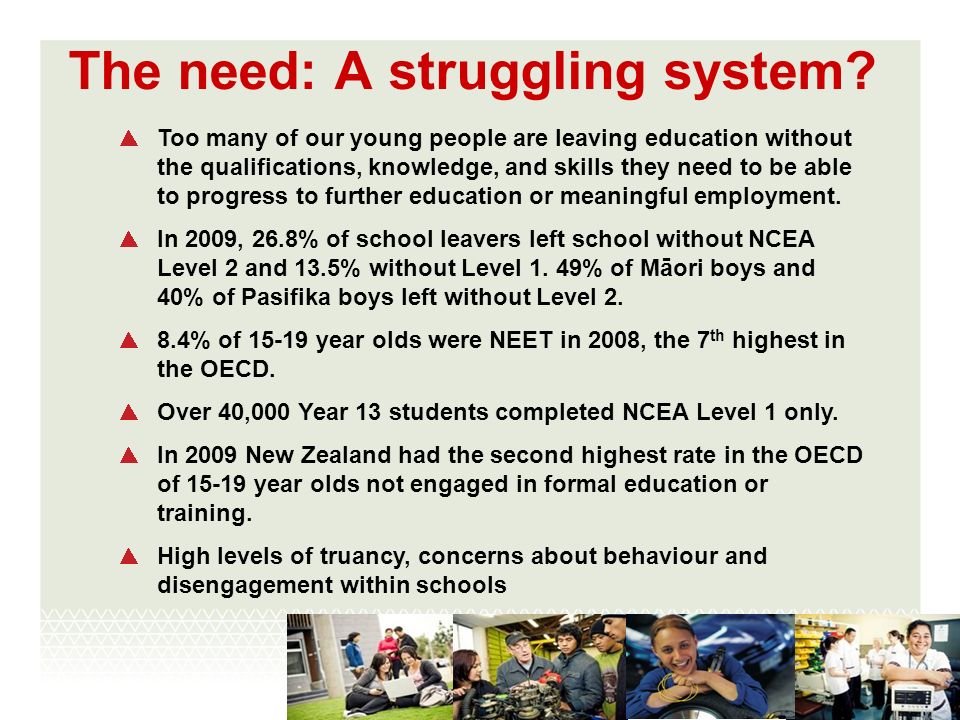 The need: A struggling system.