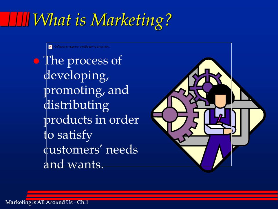 Marketing is All Around Us - Ch.1 What is Marketing.