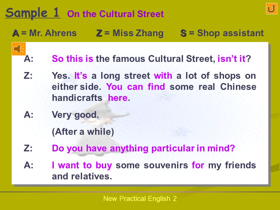 New Practical English 2 Follow the Samples Sample One Sample Two