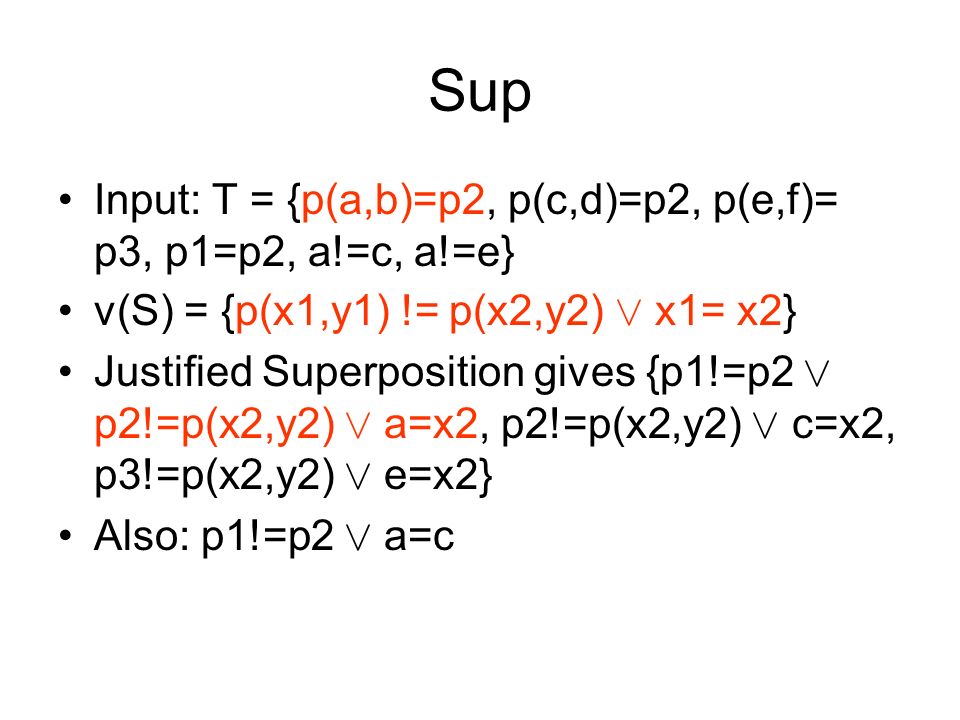 Smels Sat Modulo Equality With Lazy Superposition Christopher Lynch Clarkson Duc Khanh Tran Mpi Ppt Download