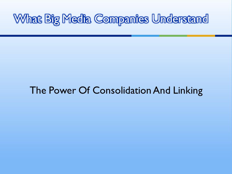 The Power Of Consolidation And Linking