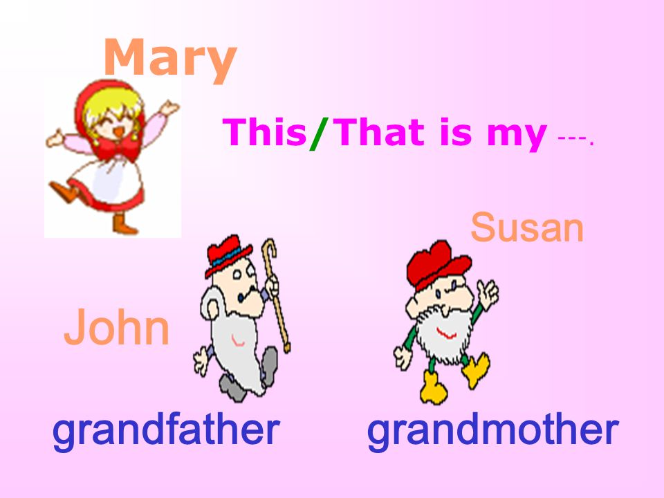 Mary Mr.Brown father Mrs.Brown mother parents daughter