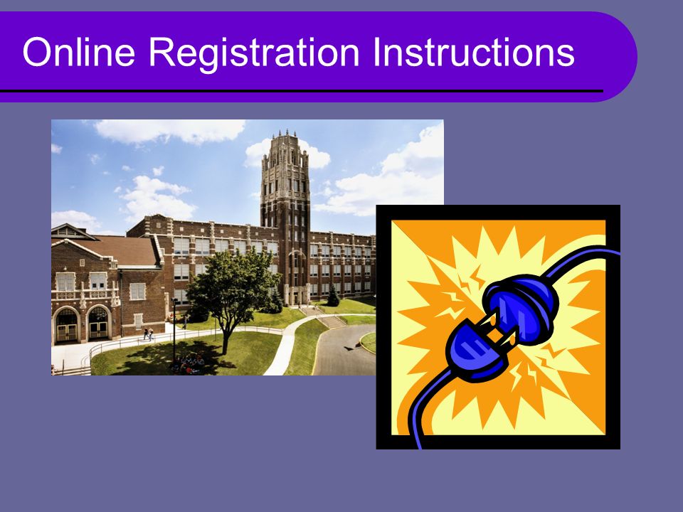 Online Registration Instructions