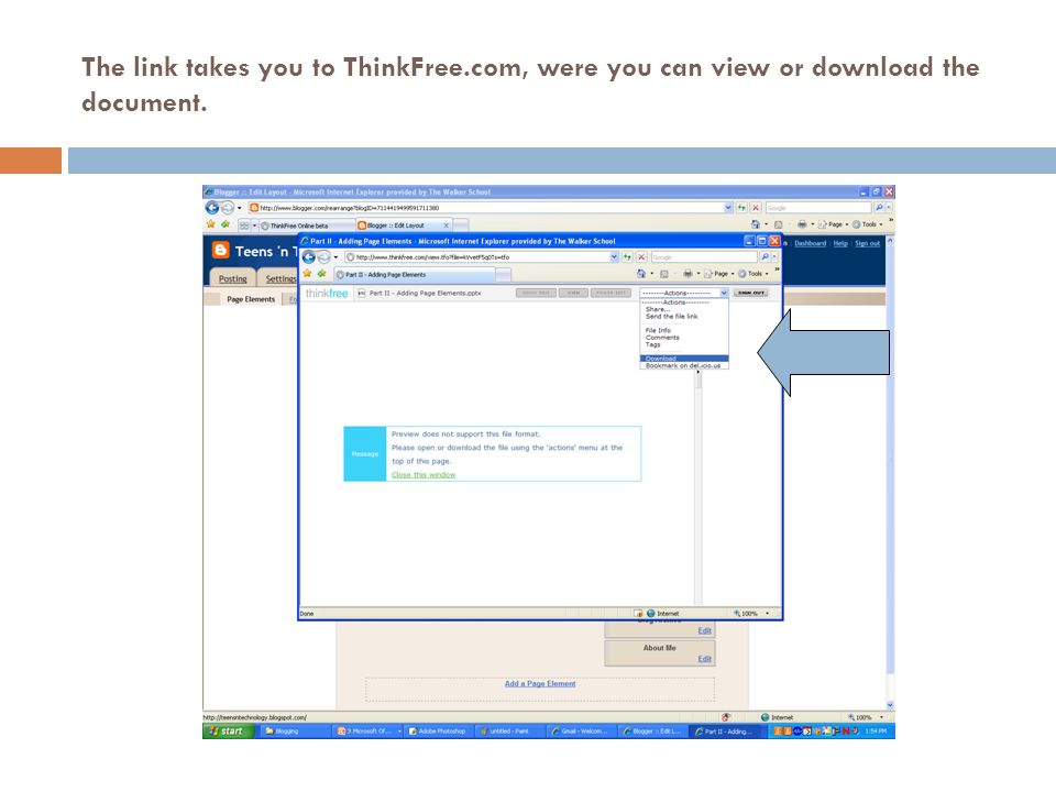 The link takes you to ThinkFree.com, were you can view or download the document.