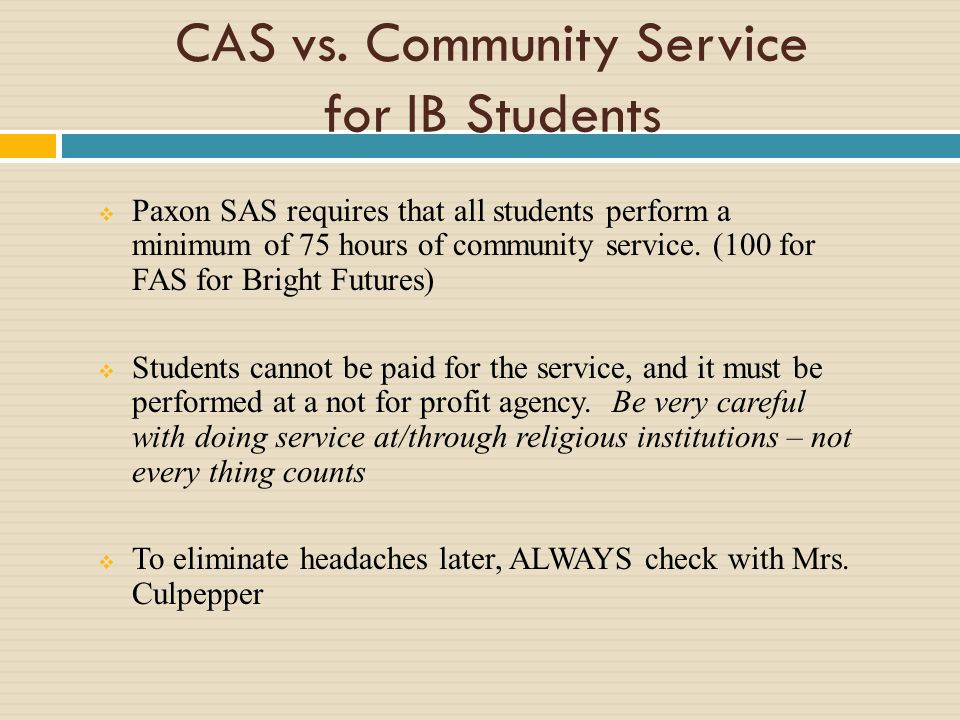 CAS vs.