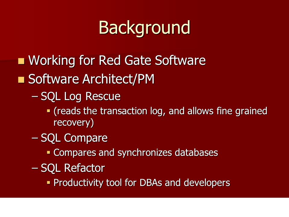 andrás belokosztolszki managing change in the database world ppt