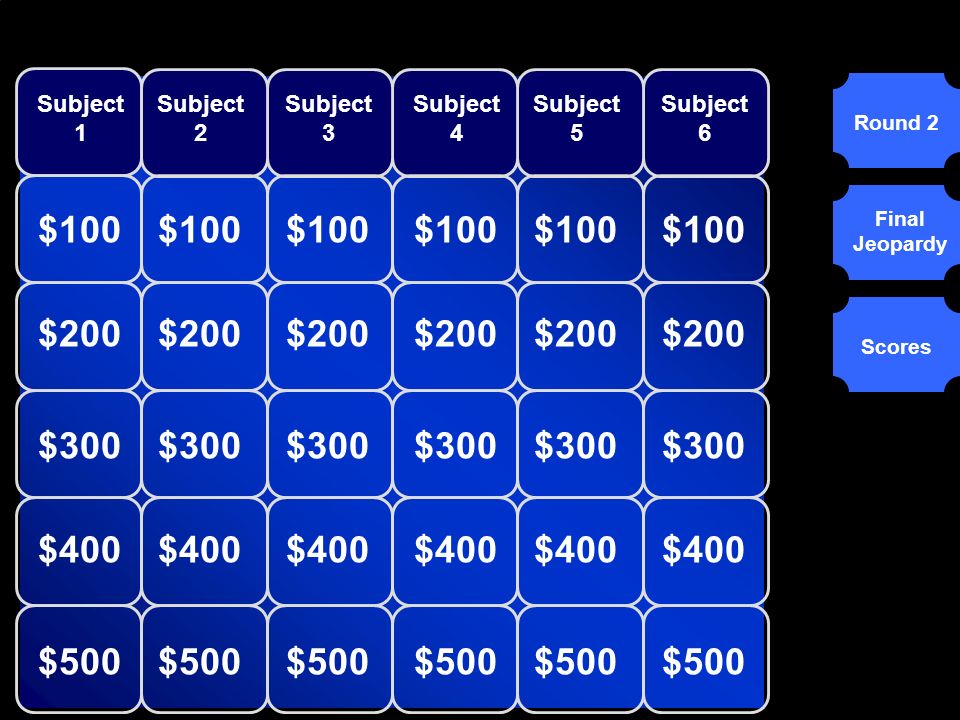 © Mark E. Damon - All Rights Reserved Round 1Round 2 Final Jeopardy