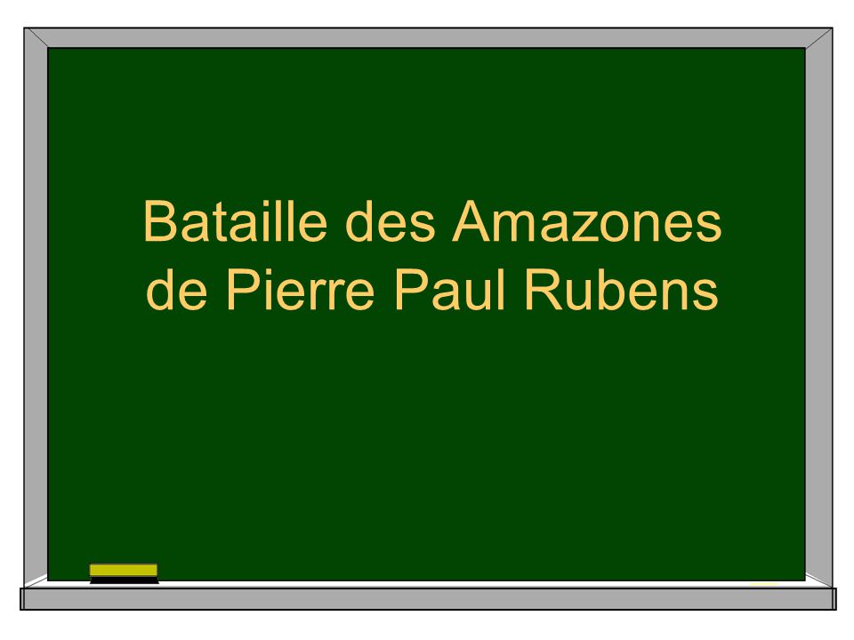 Bataille des Amazones de Pierre Paul Rubens