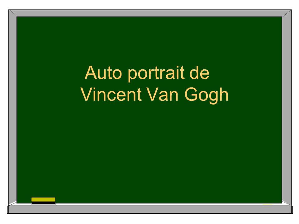 Auto portrait de Vincent Van Gogh
