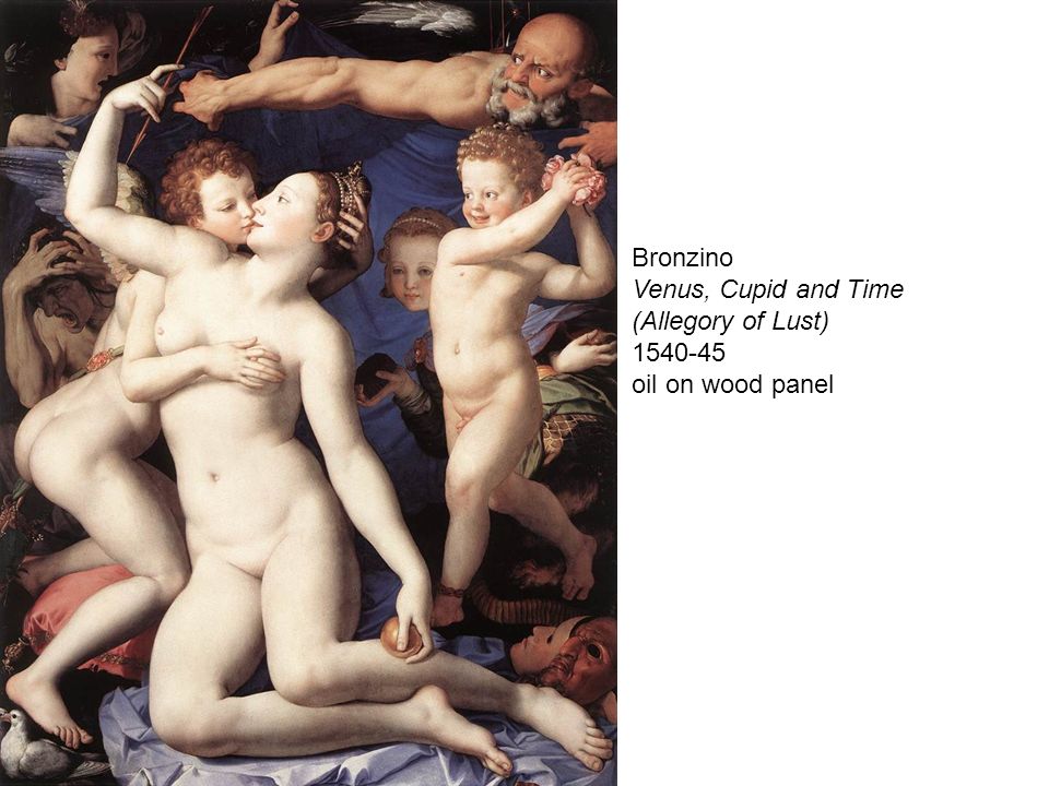 Bronzino Venus, Cupid and Time (Allegory of Lust) oil on wood panel