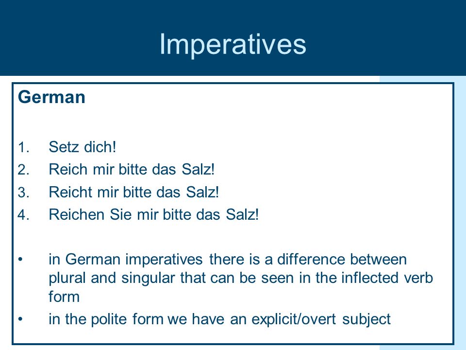 Sentence Types Basic And Particular Sentences Types In English And German Peggy Lumm Katharina Pischner Patrick Puhlmann Katrin Schaeper Ppt Download