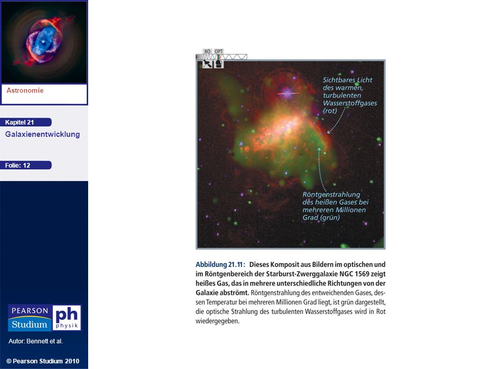 Kapitel 21 Astronomie Autor: Bennett et al. Galaxienentwicklung © Pearson Studium 2010 Folie: 12