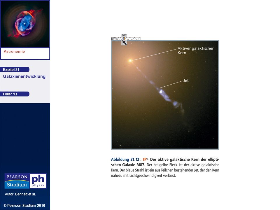 Kapitel 21 Astronomie Autor: Bennett et al. Galaxienentwicklung © Pearson Studium 2010 Folie: 13