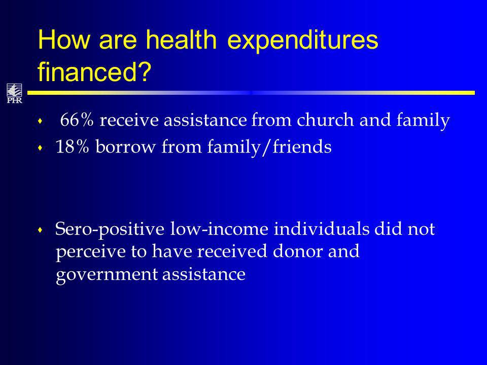 How are health expenditures financed.