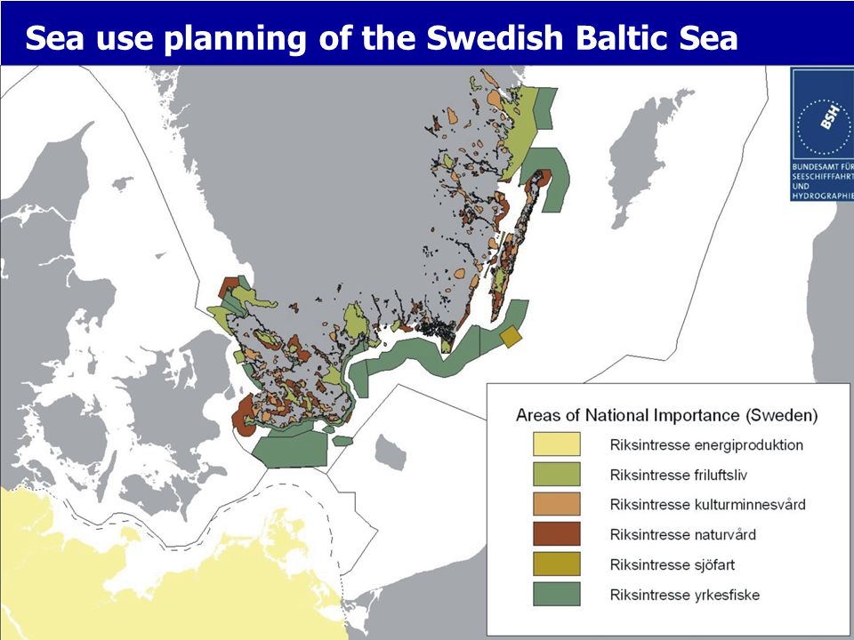 Sea use planning of the Swedish Baltic Sea