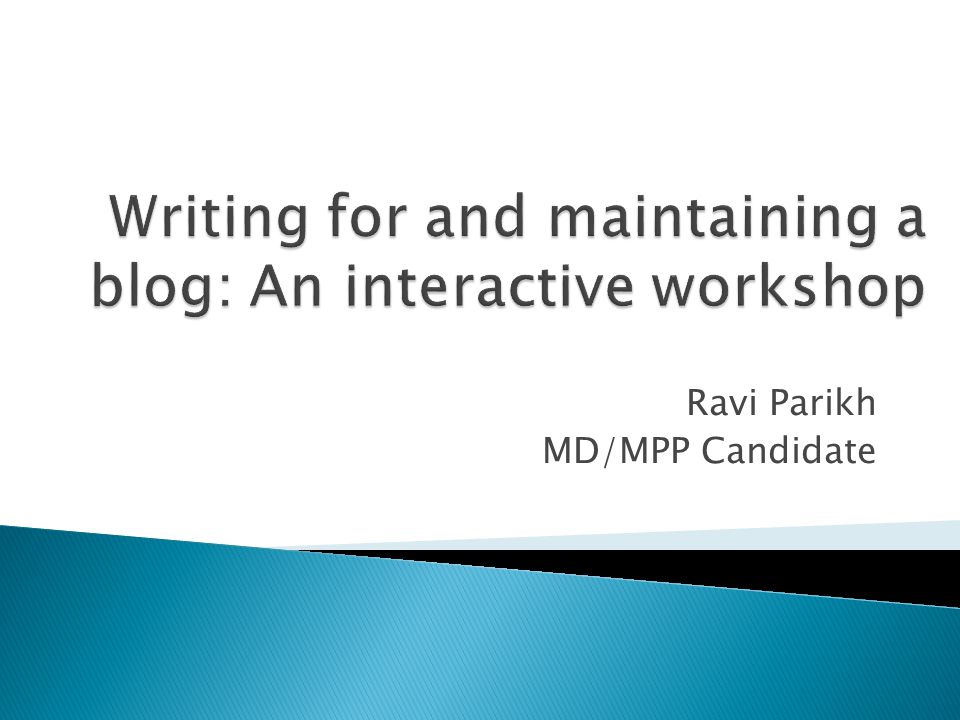 Ravi Parikh MD/MPP Candidate