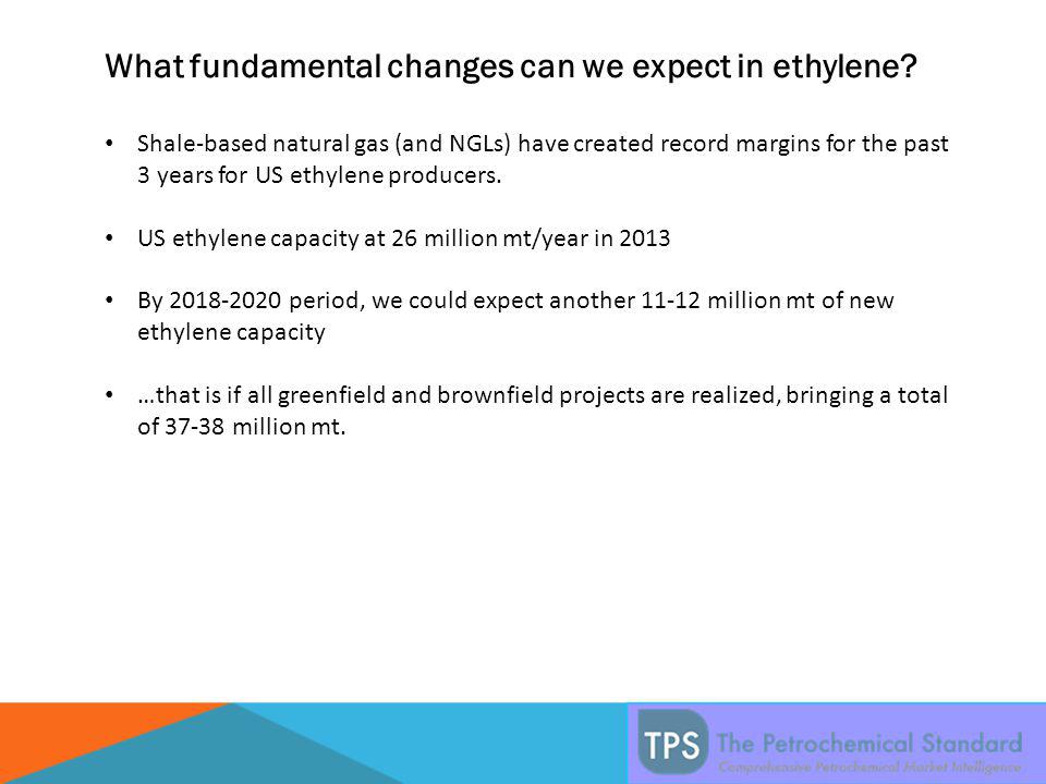 What fundamental changes can we expect in ethylene.