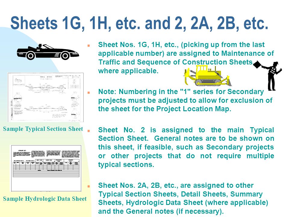 Sheets 1G, 1H, etc. and 2, 2A, 2B, etc. n Sheet Nos.