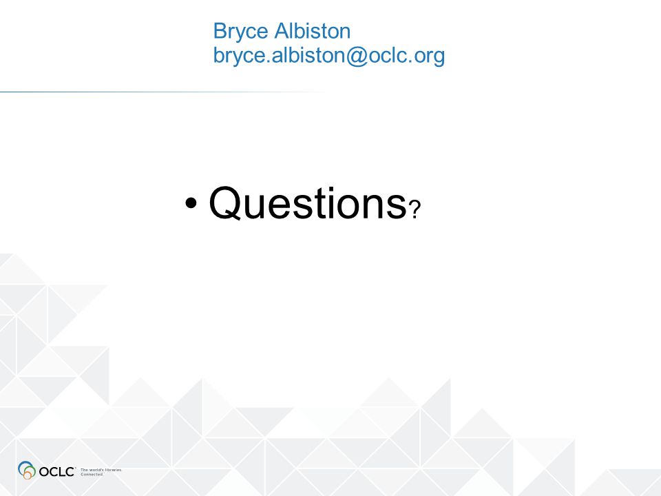 Bryce Albiston Questions
