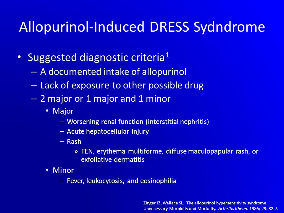 Allopurinol-induced DRESS syndrome mimicking biliary obstruction