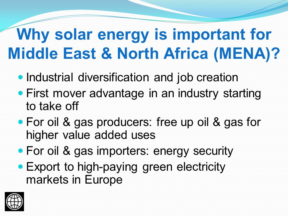Why solar energy is important for Middle East & North Africa (MENA).