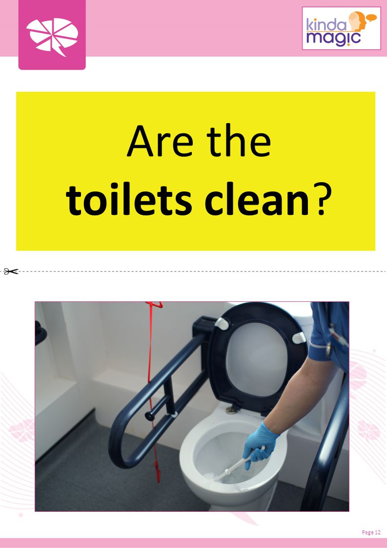 Are the toilets clean Page 12