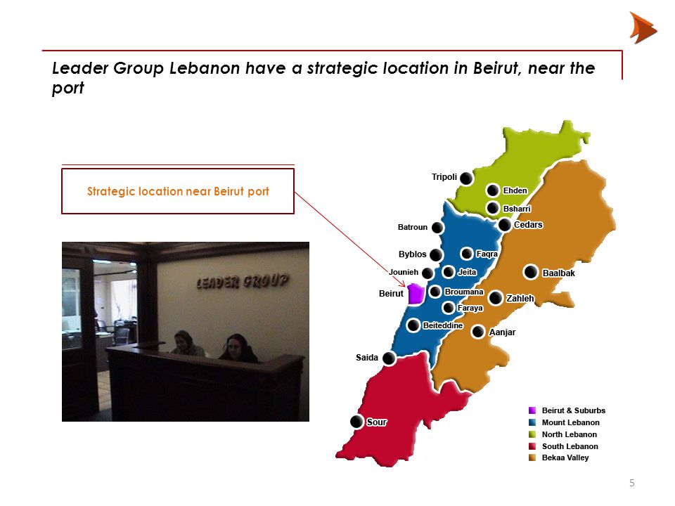 Leader Group Lebanon have a strategic location in Beirut, near the port Strategic location near Beirut port 5