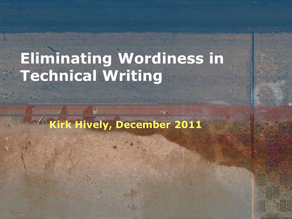 eliminating wordiness powerpoint
