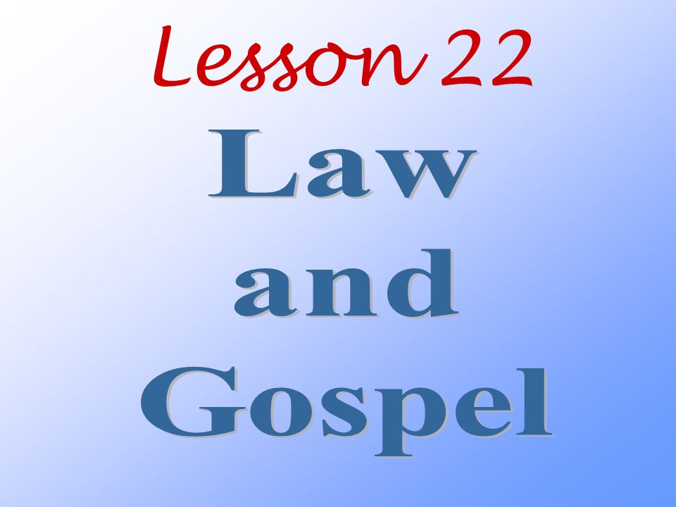 Lesson 22