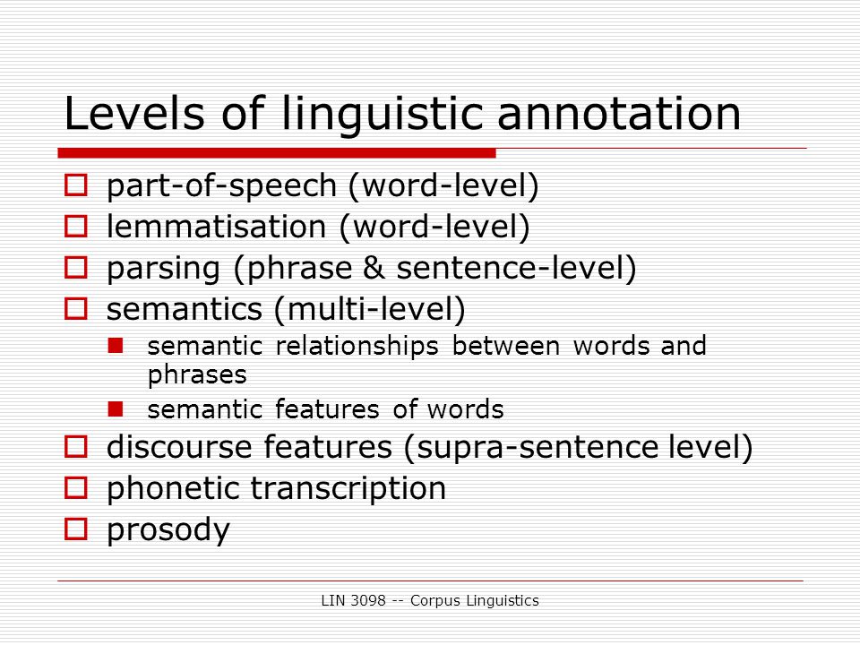 Corpus Linguistics and Linguistically Annotated Corpora