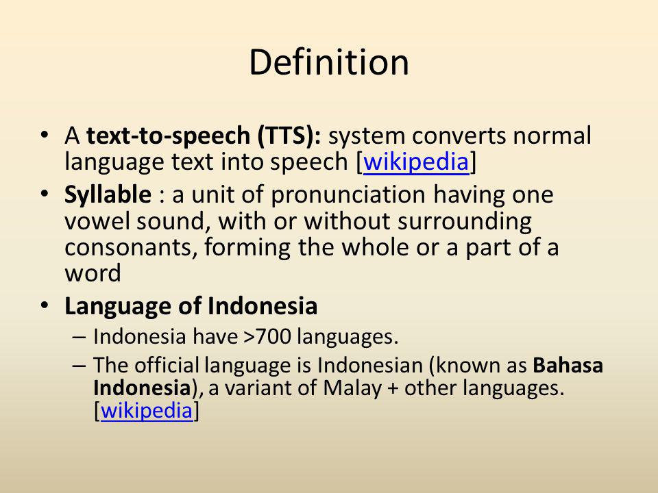 Text to speech bahasa indonesia
