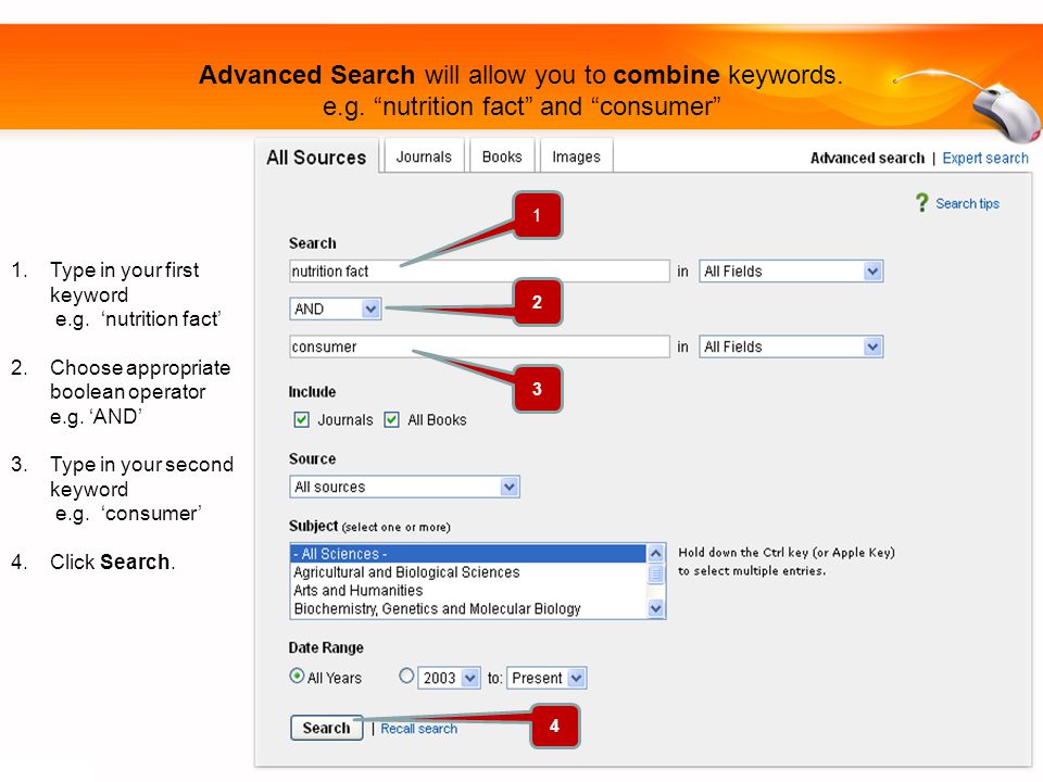 Advanced Search will allow you to combine keywords.