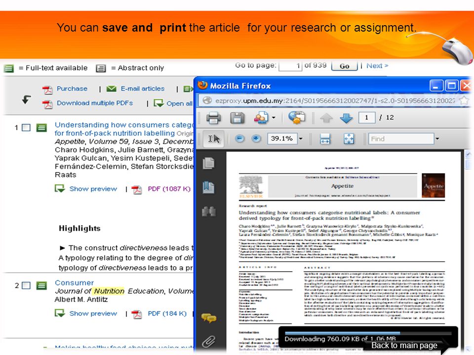 You can save and print the article for your research or assignment. Back to main page
