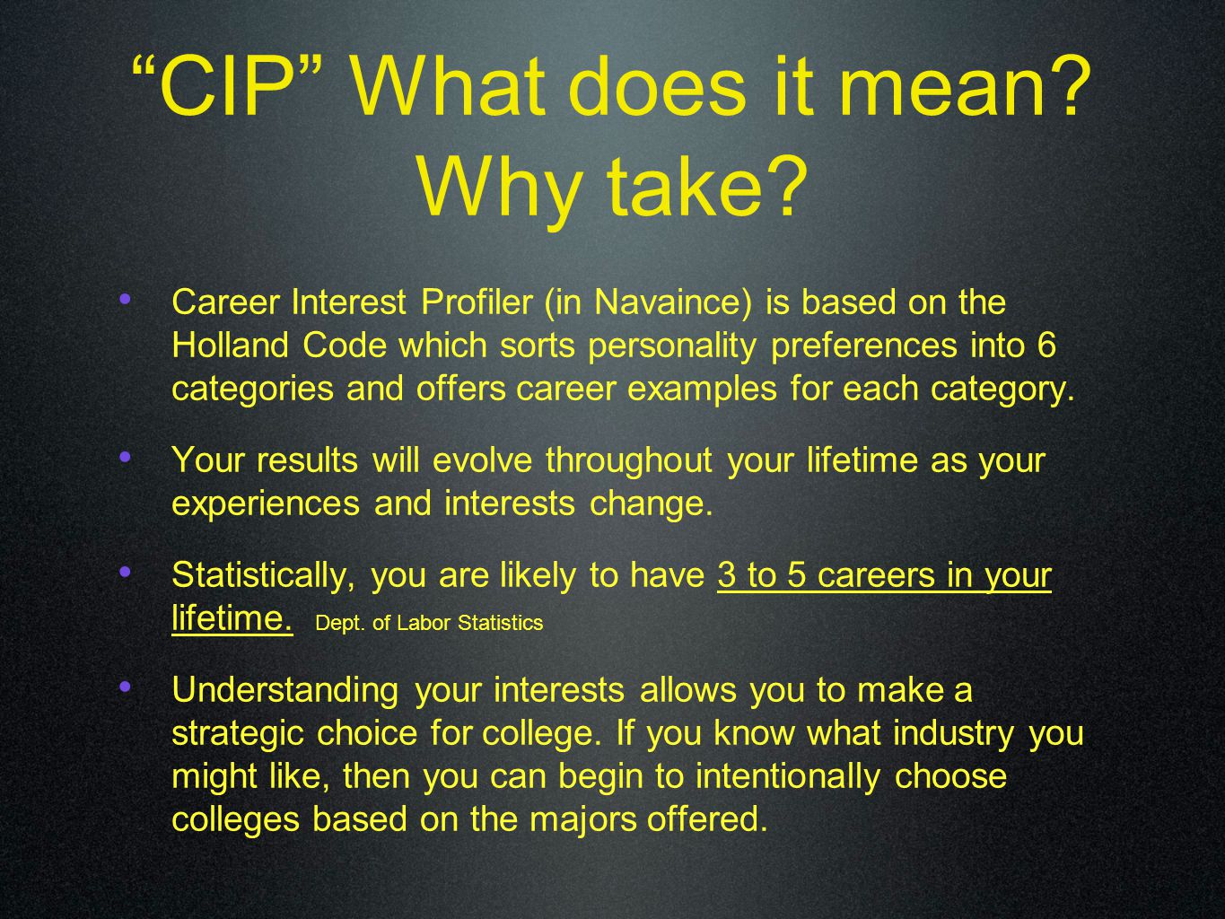 Today's Agenda Career Interest Profiler (CIP) results. Explain Viable Job  Markets Product Life Cycles: Emerging, - ppt download