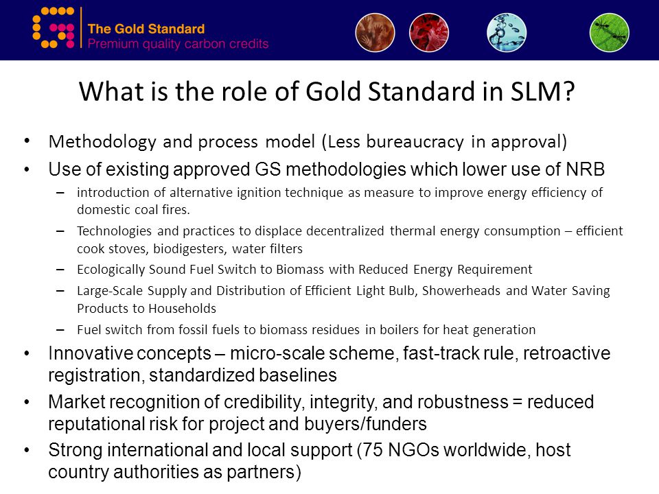 The Gold Standard in Sustainable Land Management Ellen May Zanoria