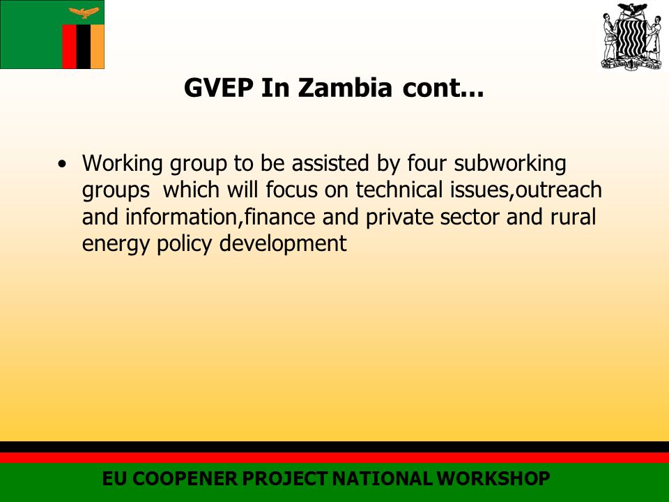 GVEP In Zambia cont...