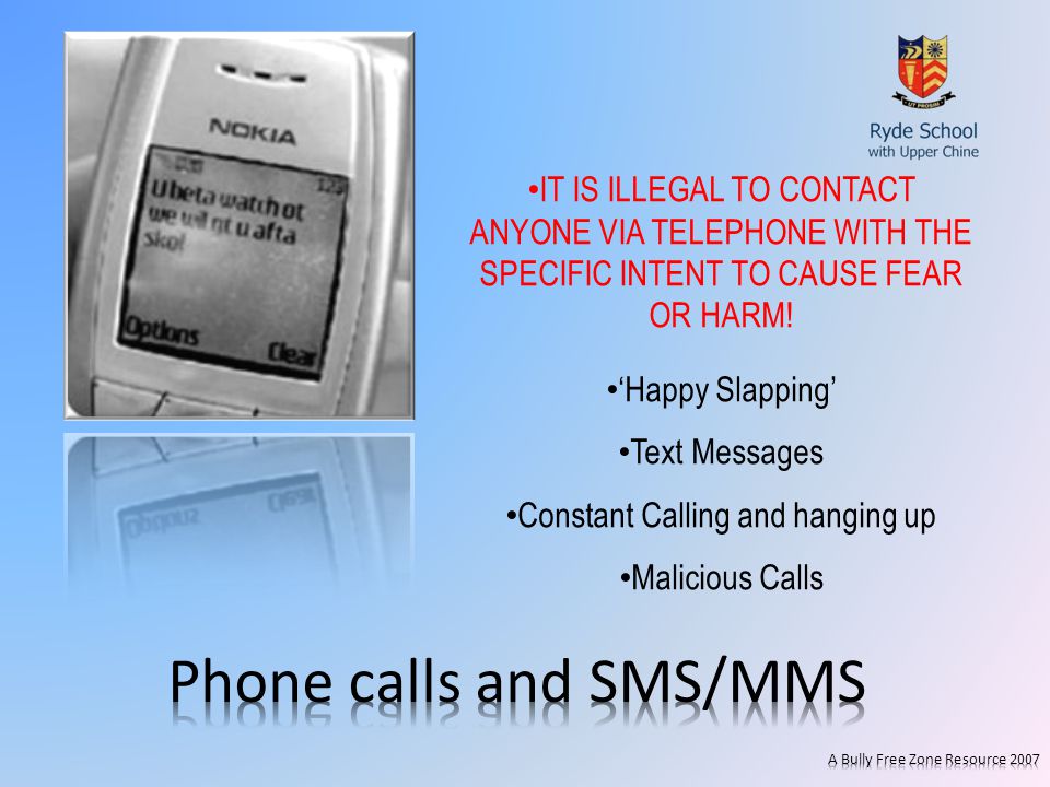 IT IS ILLEGAL TO CONTACT ANYONE VIA TELEPHONE WITH THE SPECIFIC INTENT TO CAUSE FEAR OR HARM.