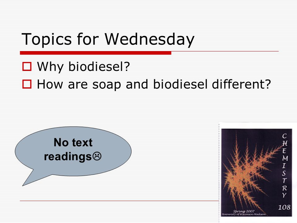 reading for today 5 topics for today