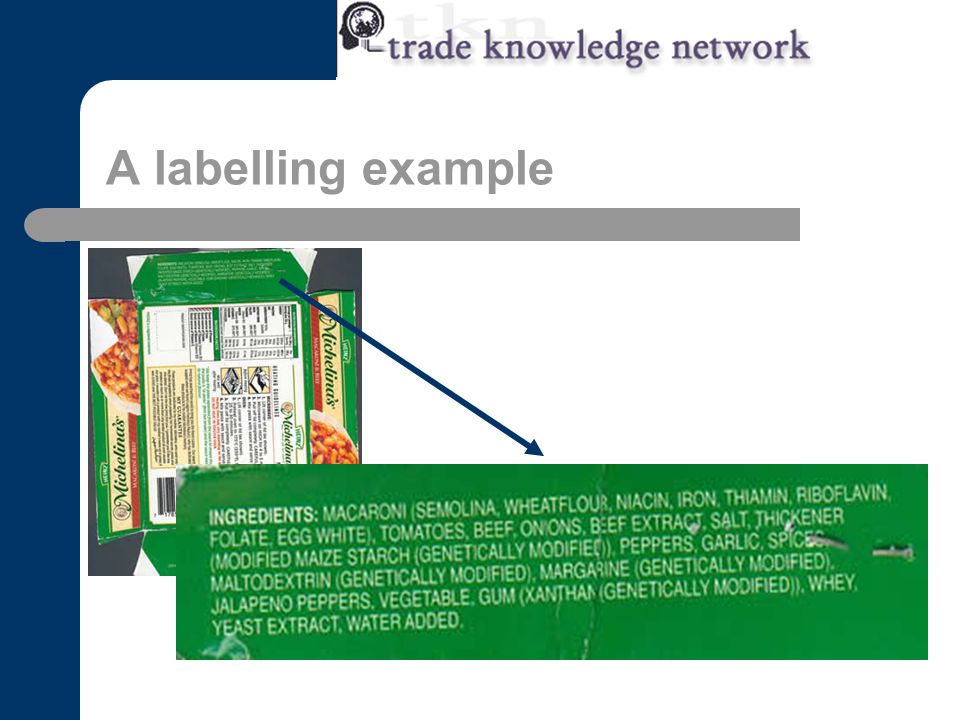 A labelling example