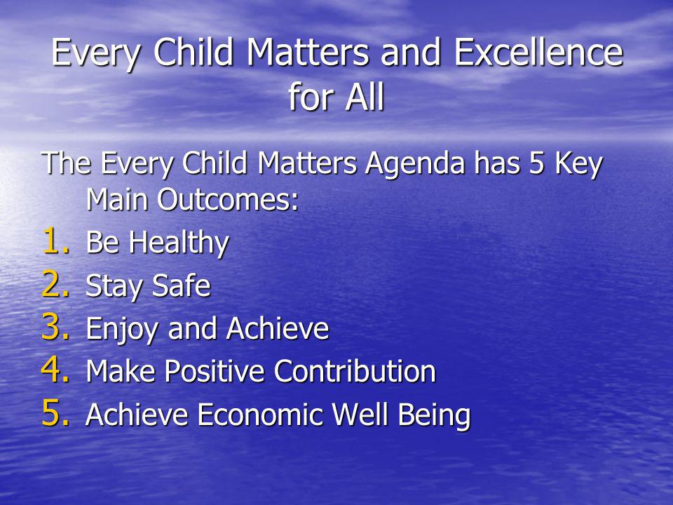 5 key outcomes of every child matters