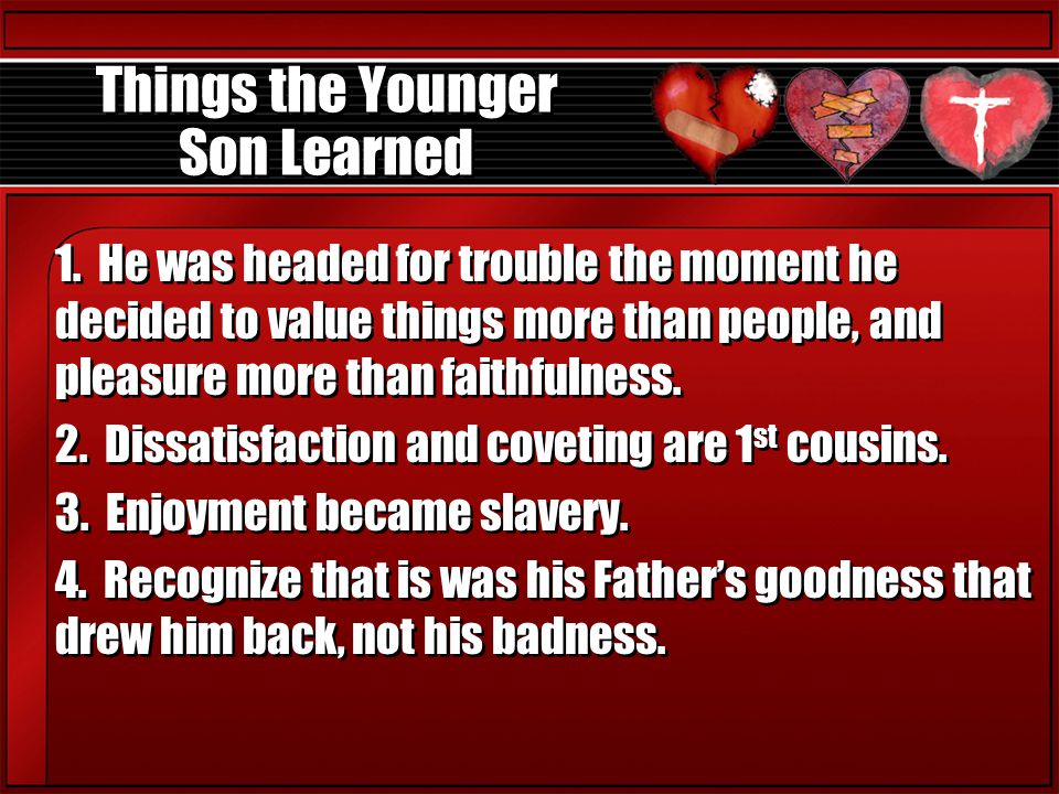 Things the Younger Son Learned 1.