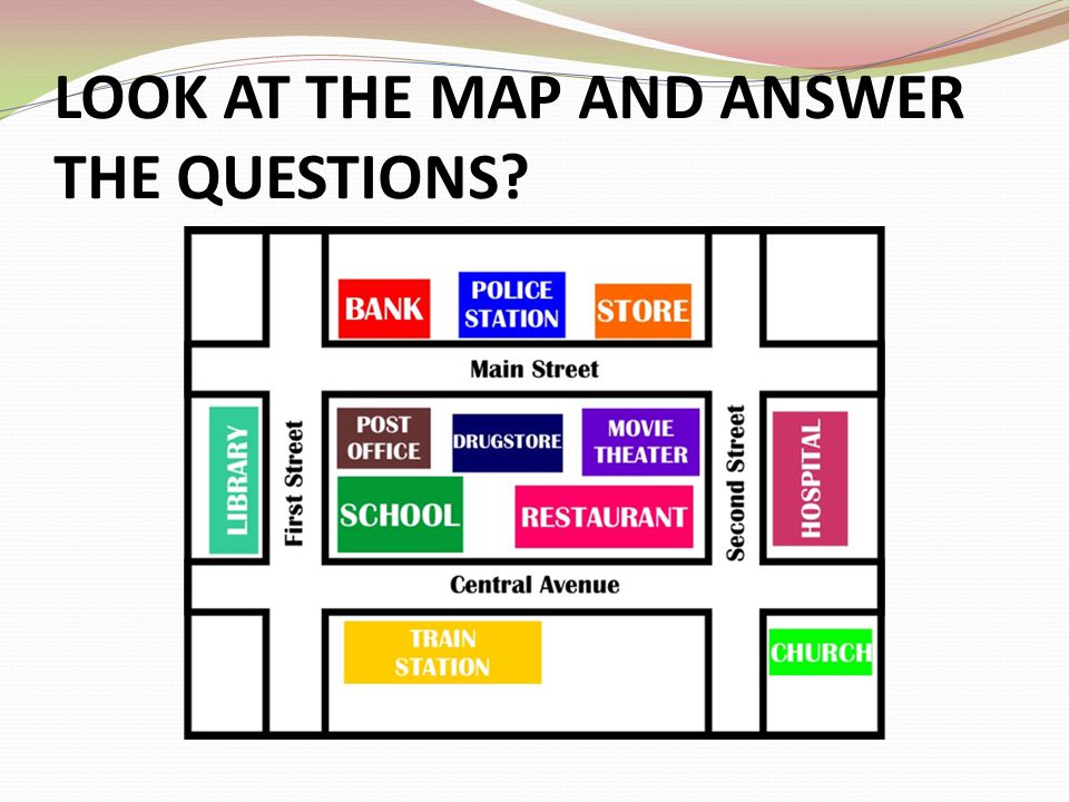 LOOK AT THE MAP AND ANSWER THE QUESTIONS