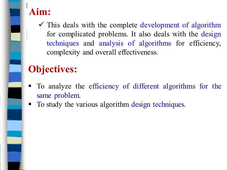 SCSX1001- DESIGN AND ANALYSIS OF ALGORITHMS. Syllabus: UNIT 1 ...